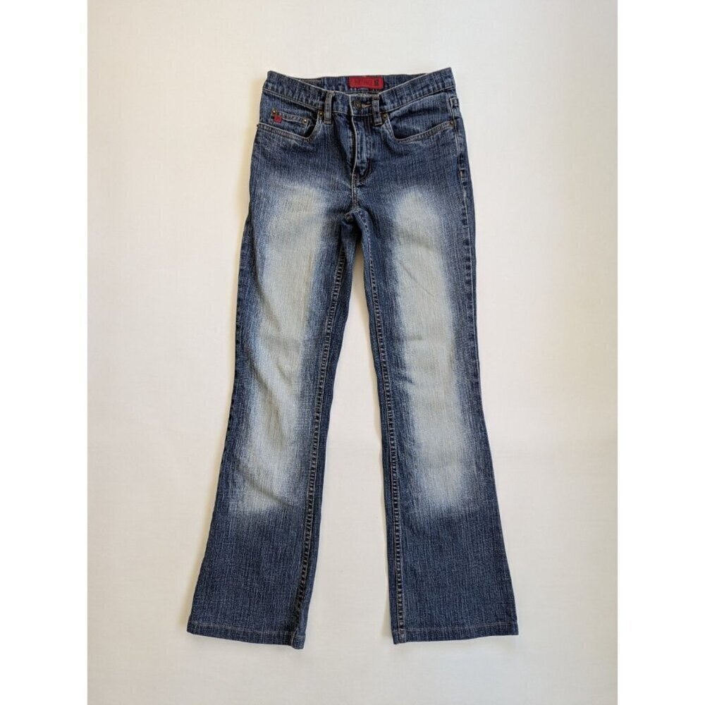 Y2K Vintage Buffalo David Bitton Women's Sand Damaged Jeans Size 25/XS